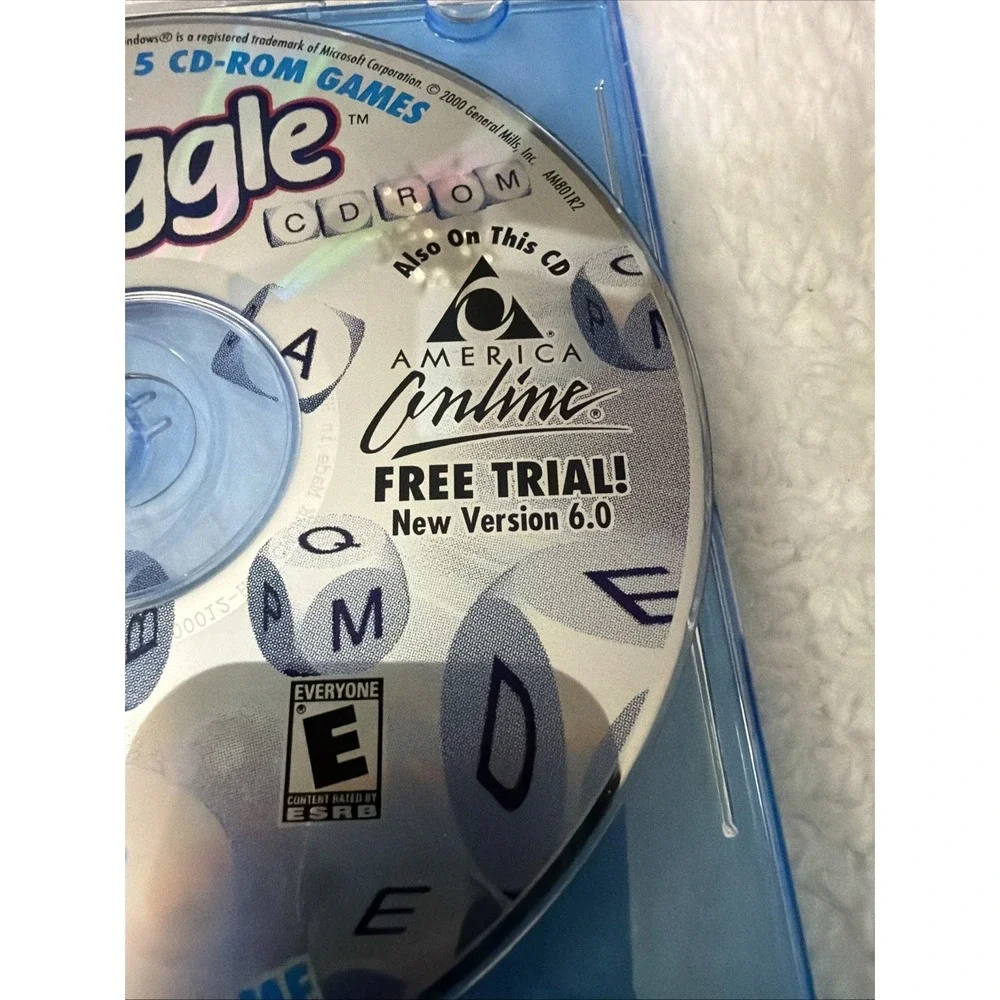 BOGGLE General Mills PC CD ROM Hasbro 1997 Game General Mills AOL VTG Full Versi